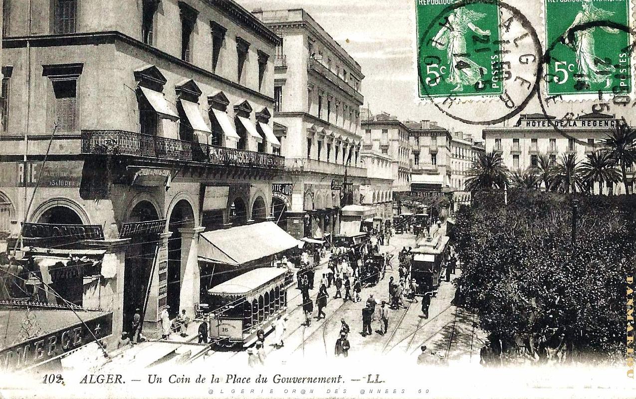2643- Alger - Place du Gouvernement - 1914.jpg